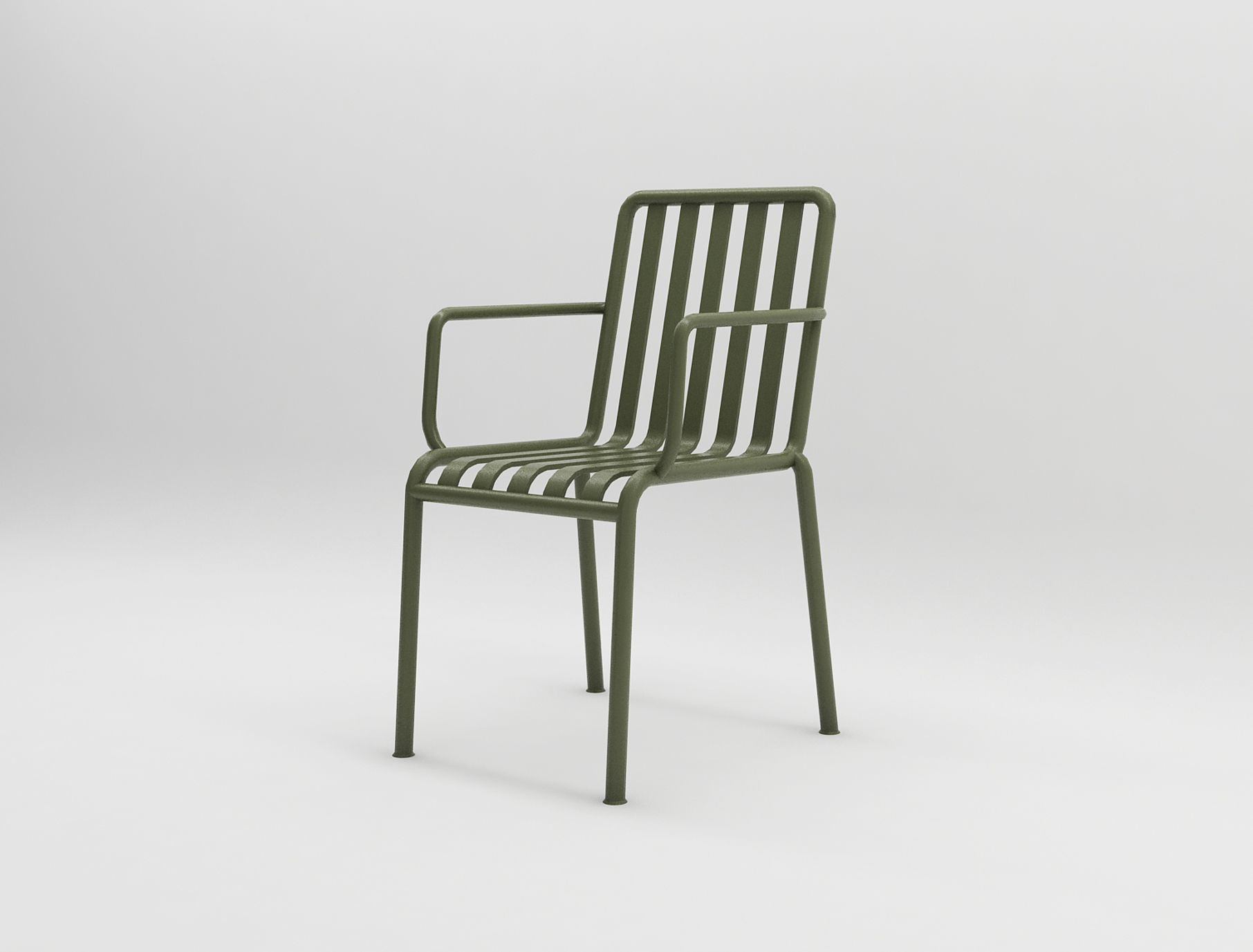 olive palissade arm chair hay design illopop 3D model_1