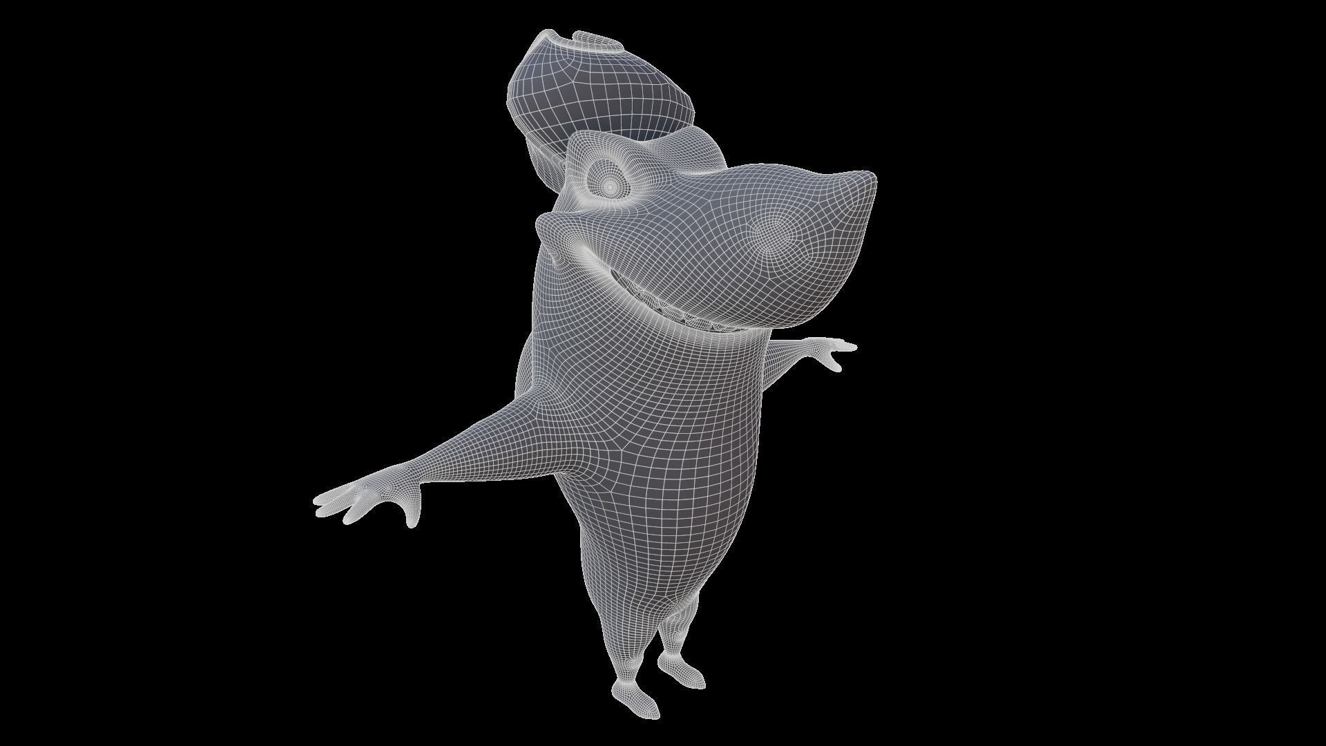 Asset - Cartoons - Animal - Shark 02 - Rig 3D model_12