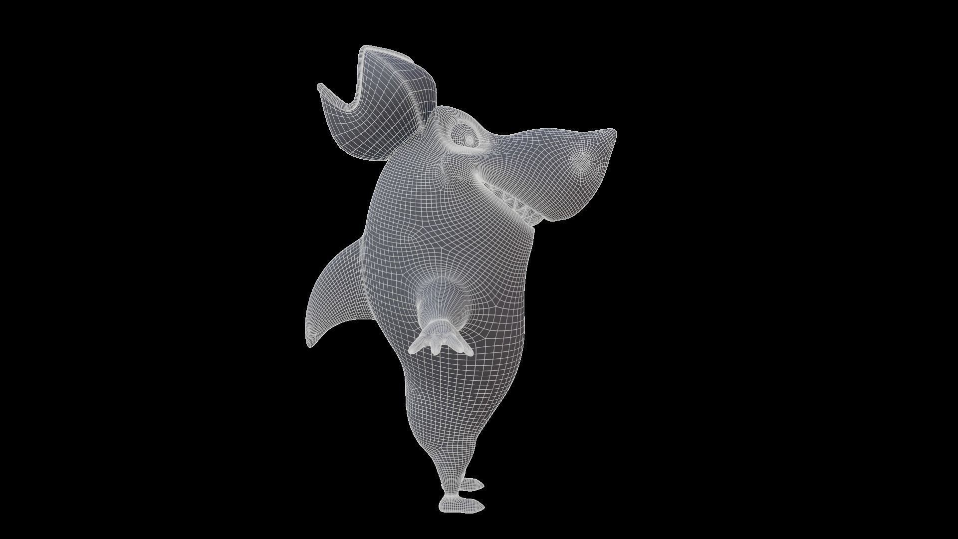 Asset - Cartoons - Animal - Shark 02 - Rig 3D model_11