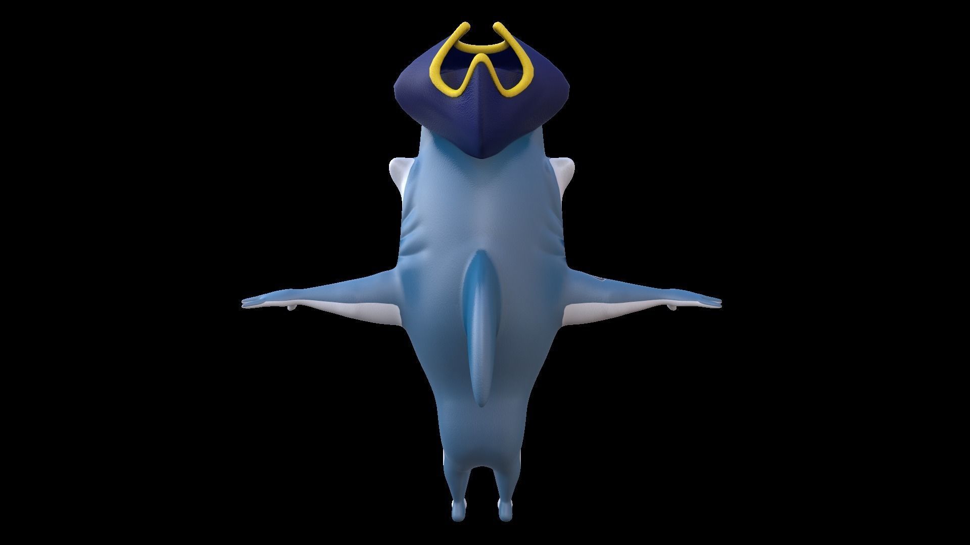 Asset - Cartoons - Animal - Shark 02 - Rig 3D model_4