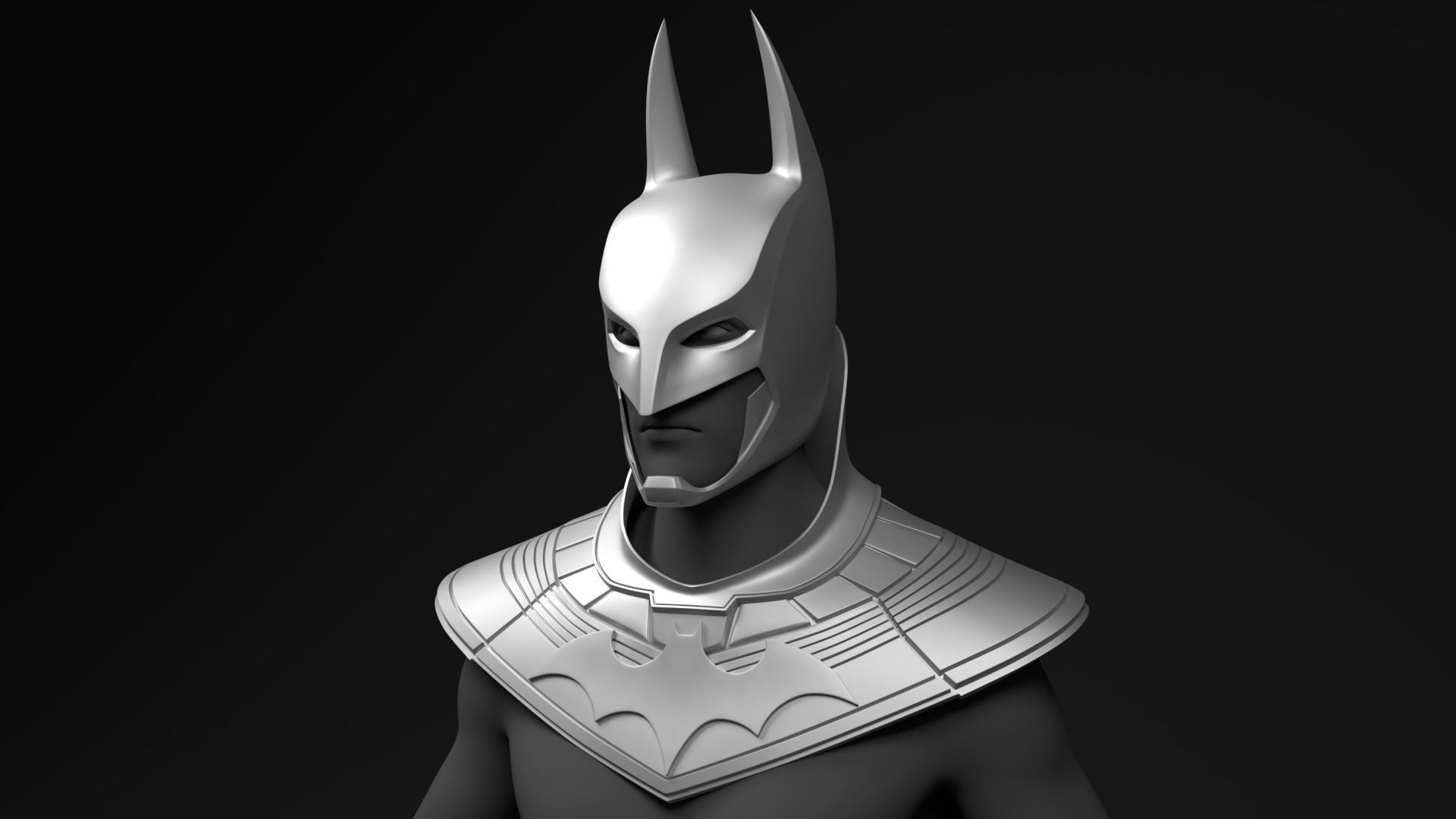 Batman Anime Cowl and Helmet Wearable 3D Printable Model 3D print model_1