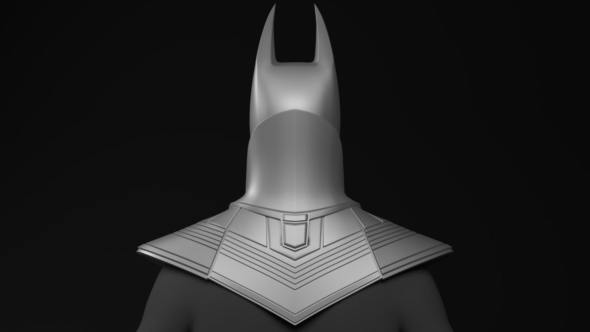 Batman Anime Cowl and Helmet Wearable 3D Printable Model 3D print model_5