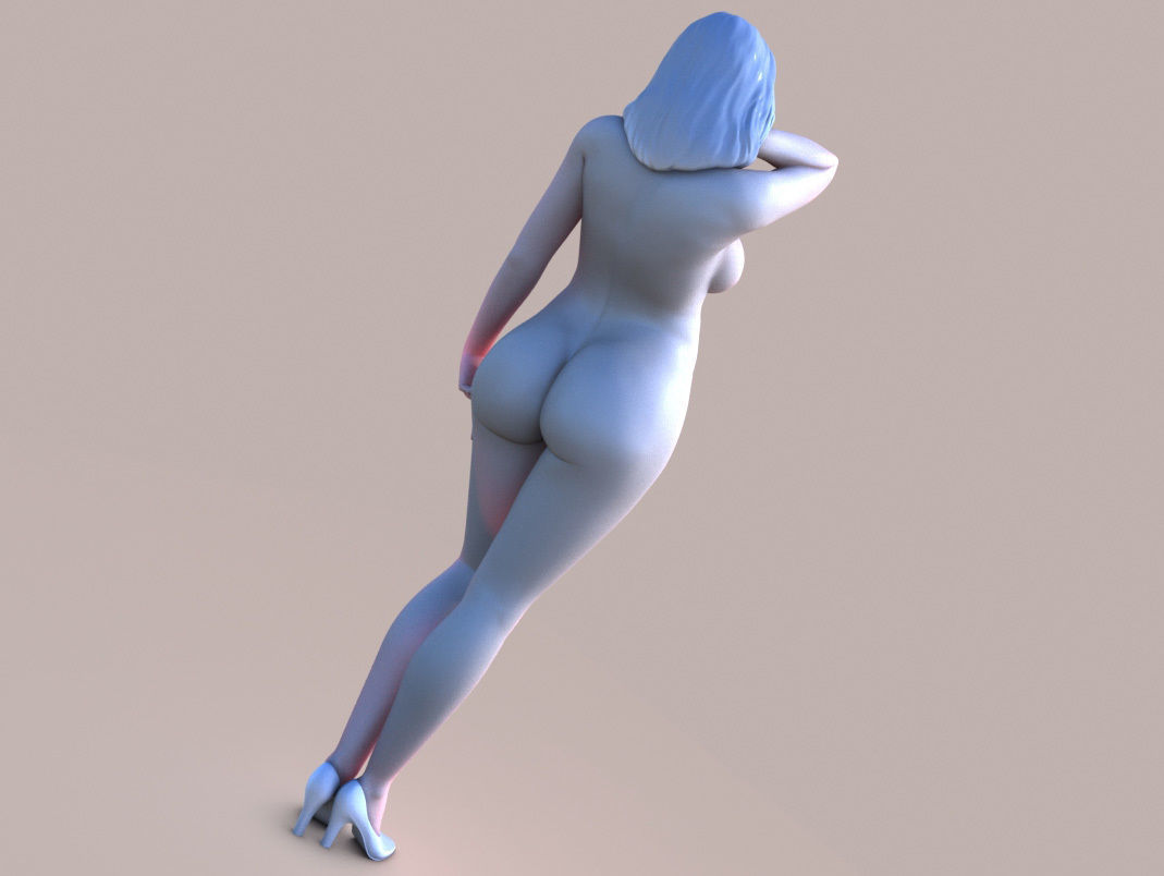 Chubby Lady 3D print model_5