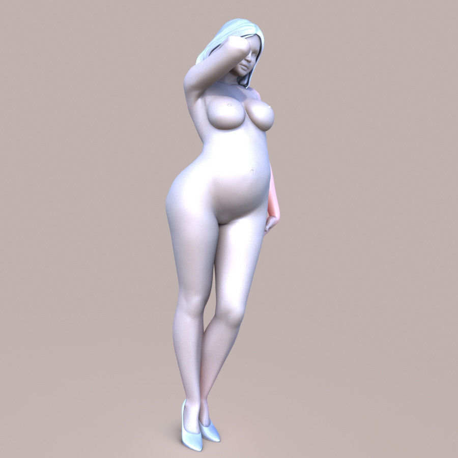 Chubby Lady 3D print model_4