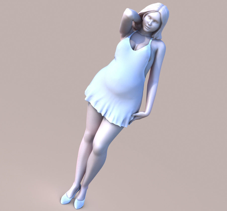 Chubby Lady 3D print model_1