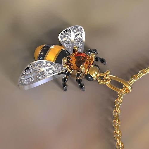 Bee pendant 3D print model