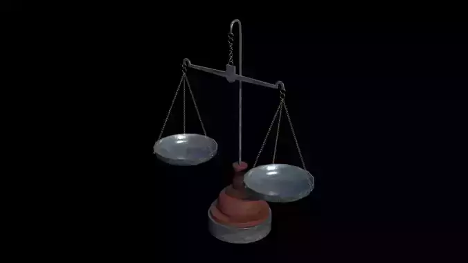 Balance scale 3D model