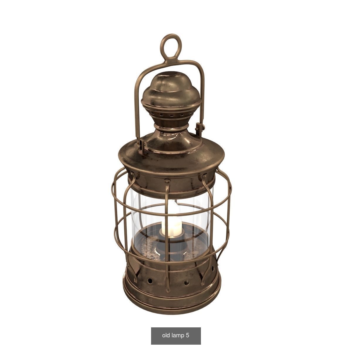 Vintage lamps 3D Model Collection_4