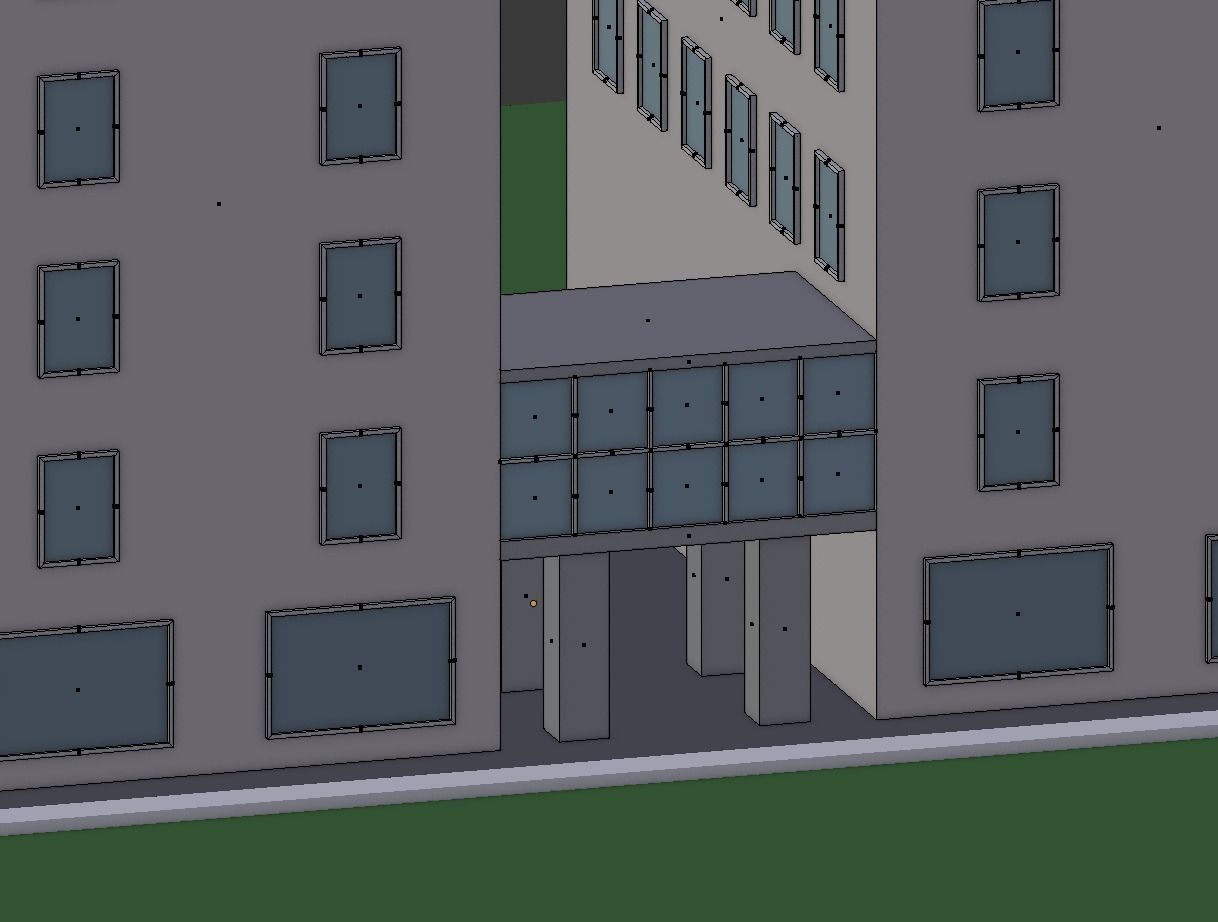 Cartoon Low Poly Hospital Low-poly 3D model_8