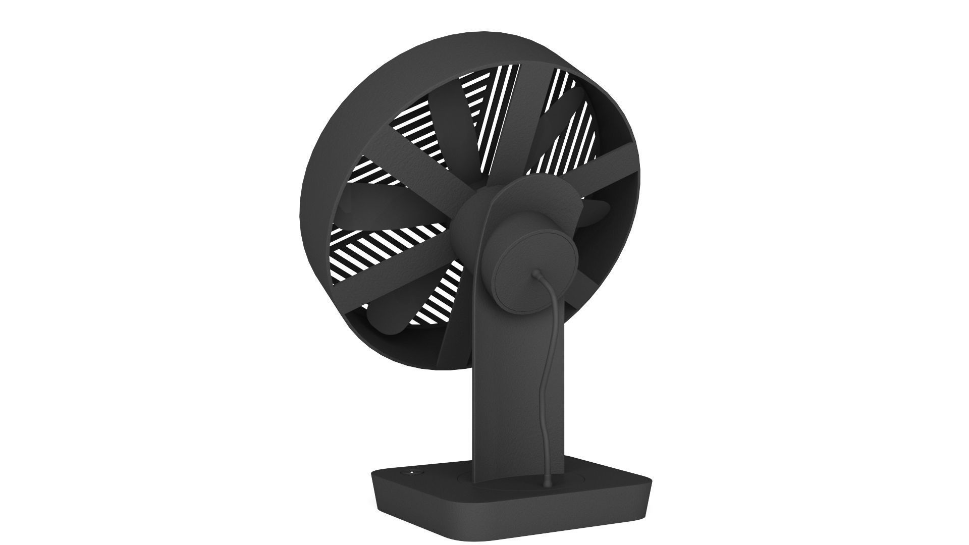Desktop Fan - 3ds Max 3D model_6