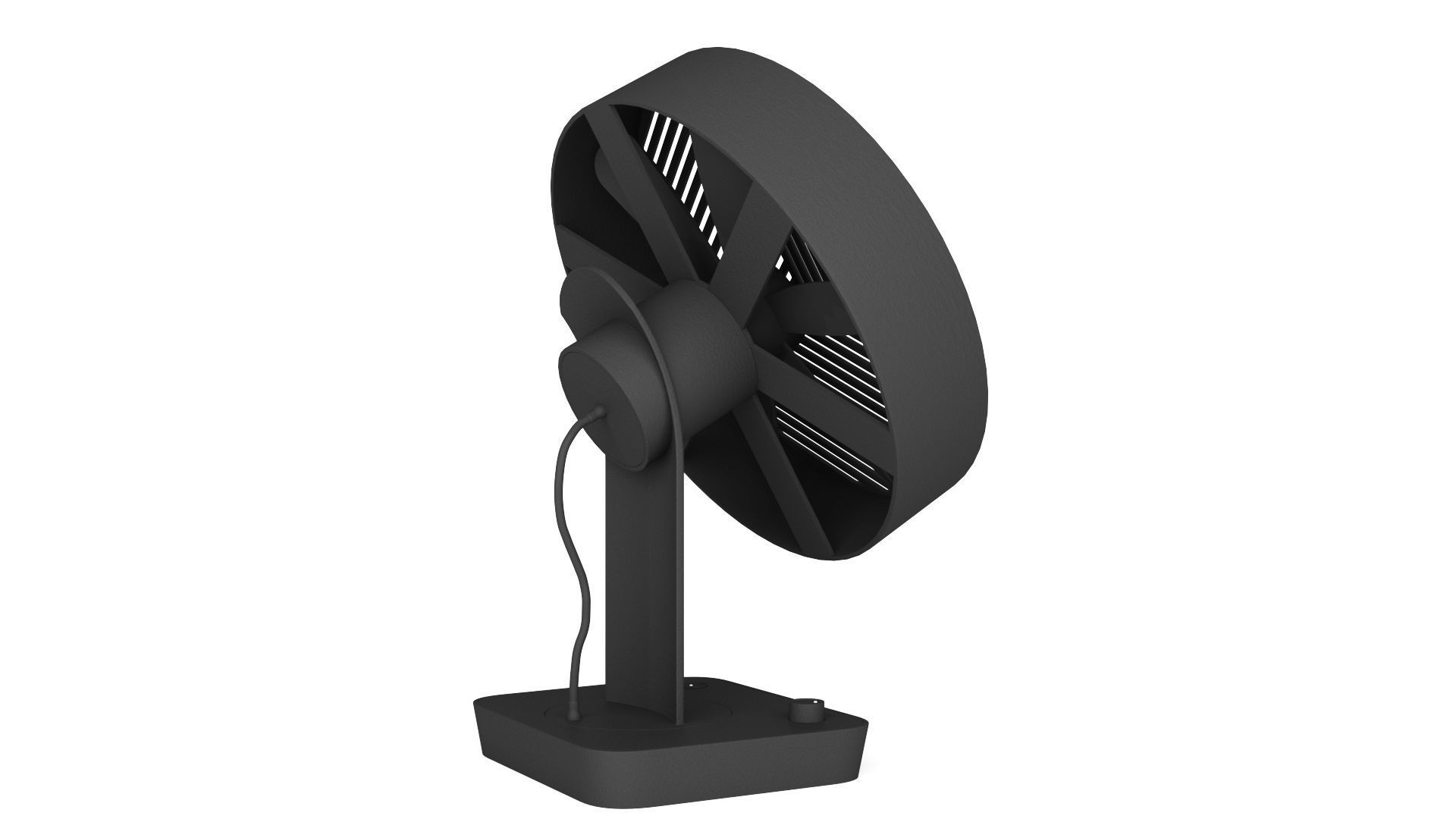 Desktop Fan - 3ds Max 3D model_9