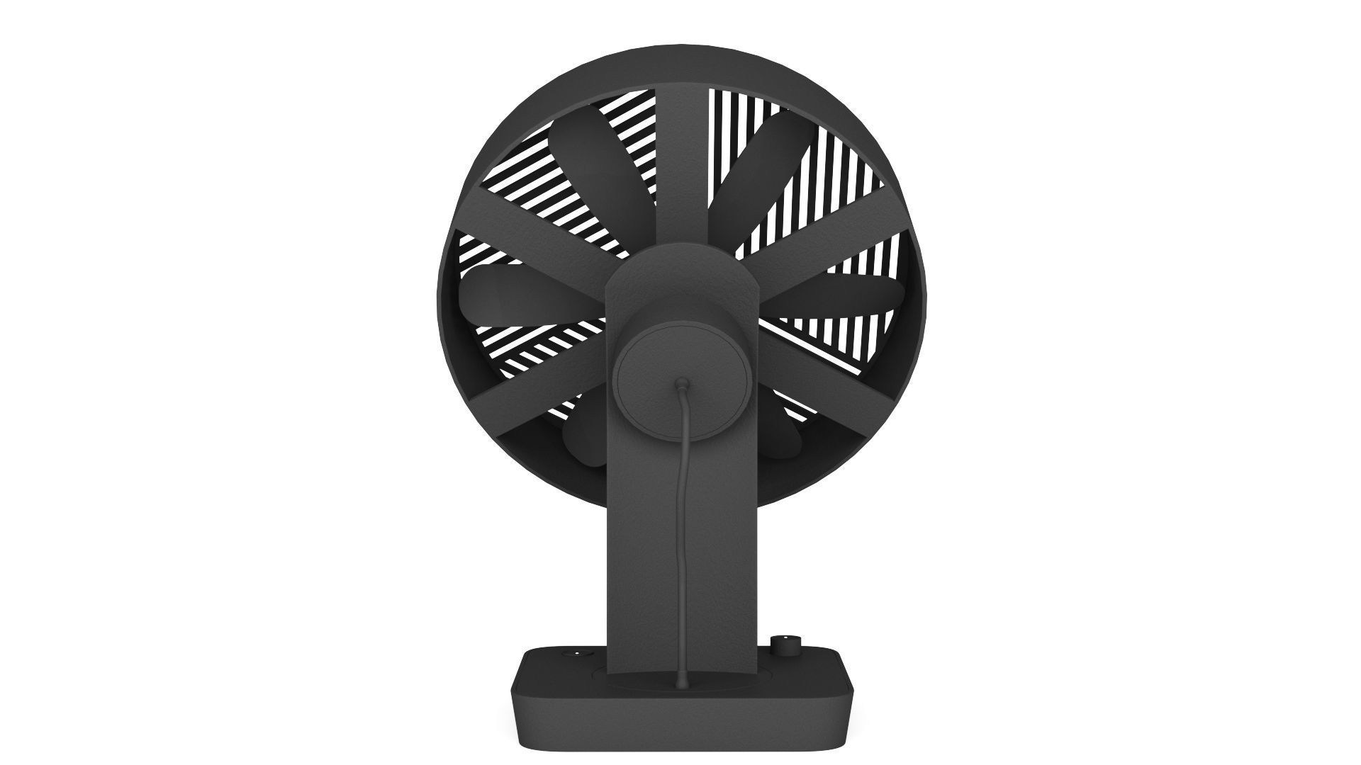 Desktop Fan - 3ds Max 3D model_7