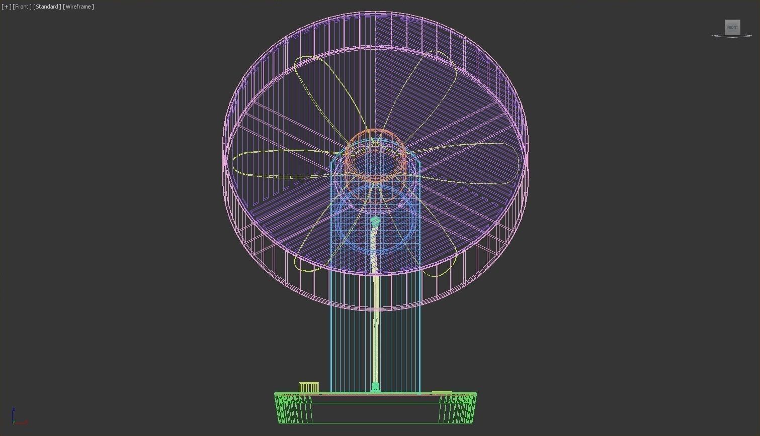 Desktop Fan - 3ds Max 3D model_26