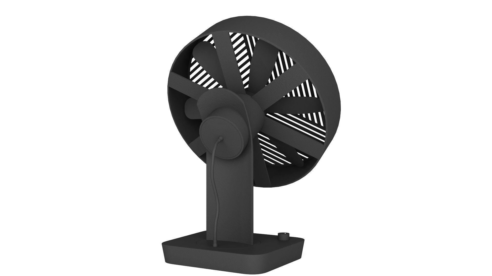 Desktop Fan - 3ds Max 3D model_8