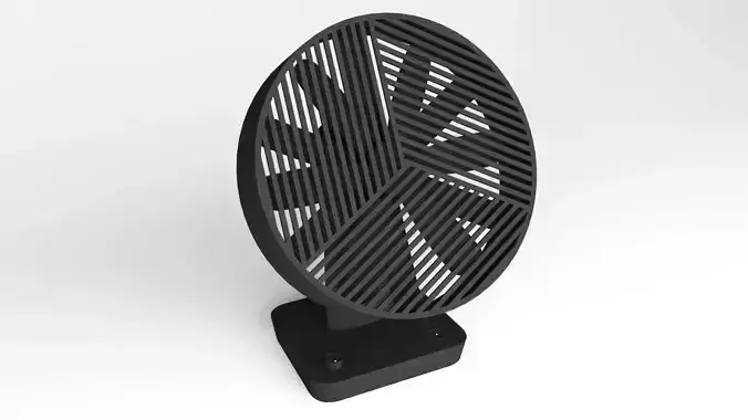 Desktop Fan - 3ds Max 3D model
