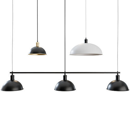 Hubert Suspension Frame and Pendant By MENU 3D model