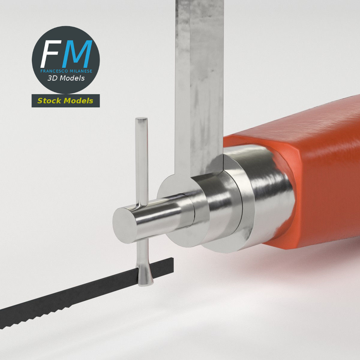 Coping saw 3D model_5