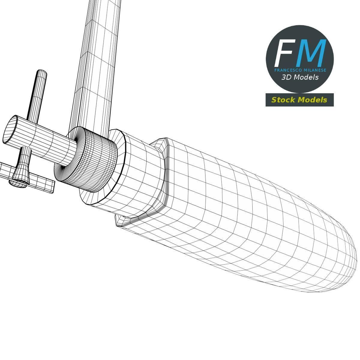 Coping saw 3D model_8