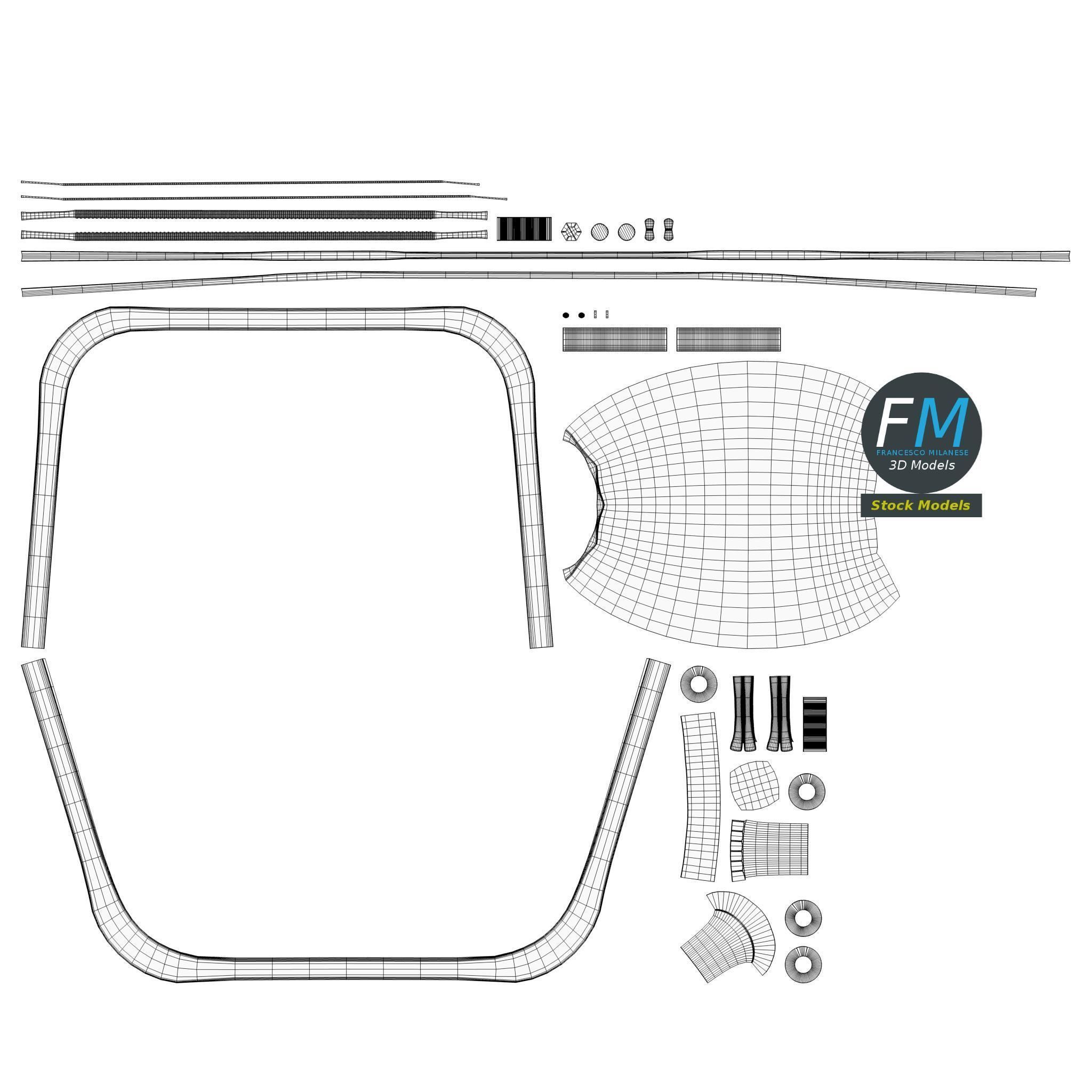 Coping saw 3D model_11