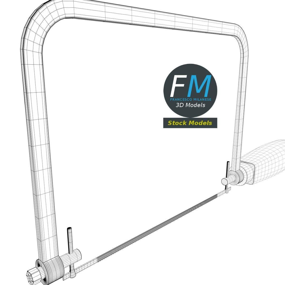 Coping saw 3D model_7