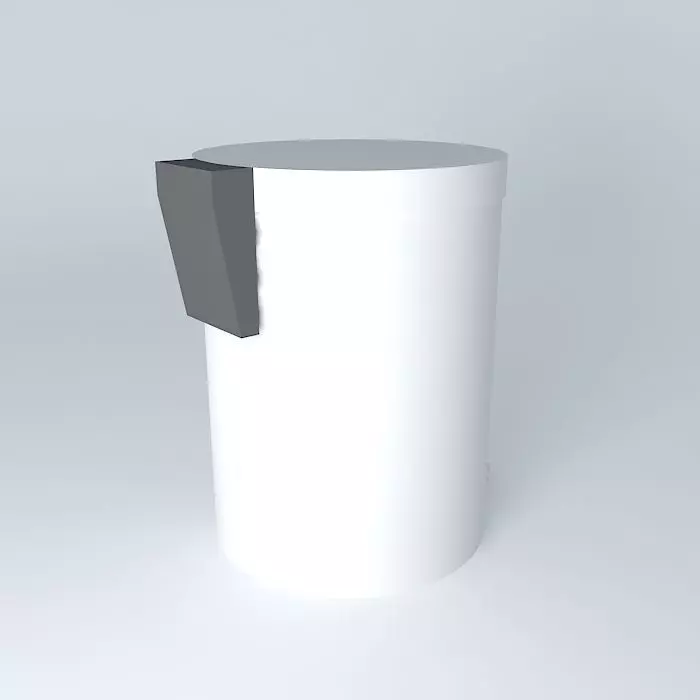 trash bucket with handle Free 3D model