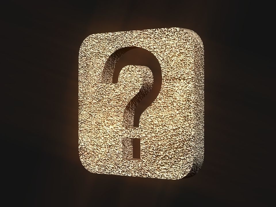 Question mark logo 3D print model_35