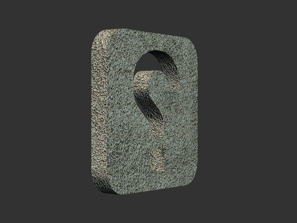 Question mark logo 3D print model_44