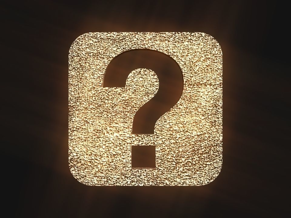 Question mark logo 3D print model_33