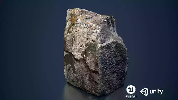 Rock low poly Low-poly 3D model