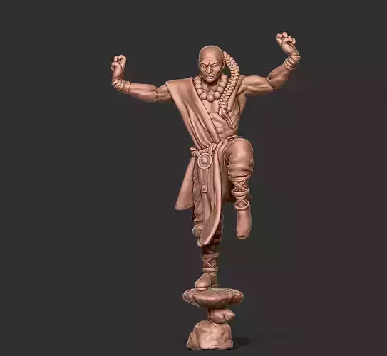 Shaolin monk remix - 35mm scale 3D print model