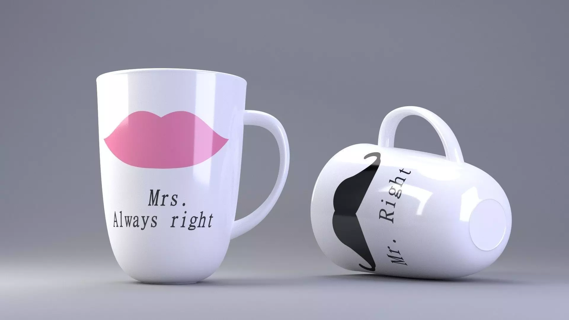 Ceramic Mugs 3D model_0