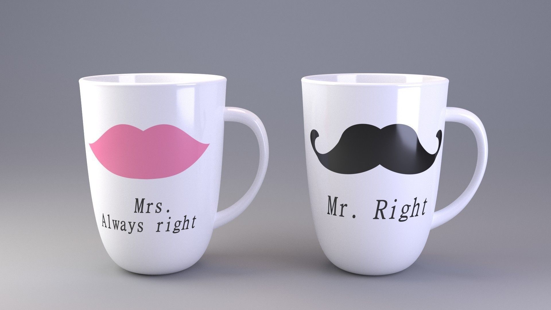 Ceramic Mugs 3D model_1