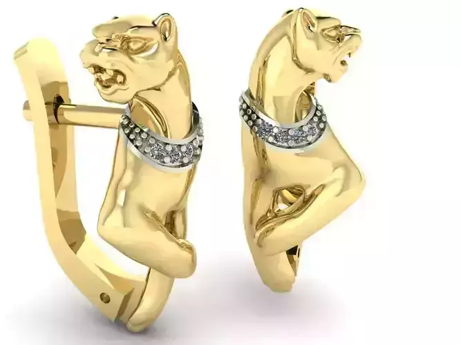 panther earrings