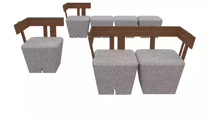 Banca de concreto para exterior