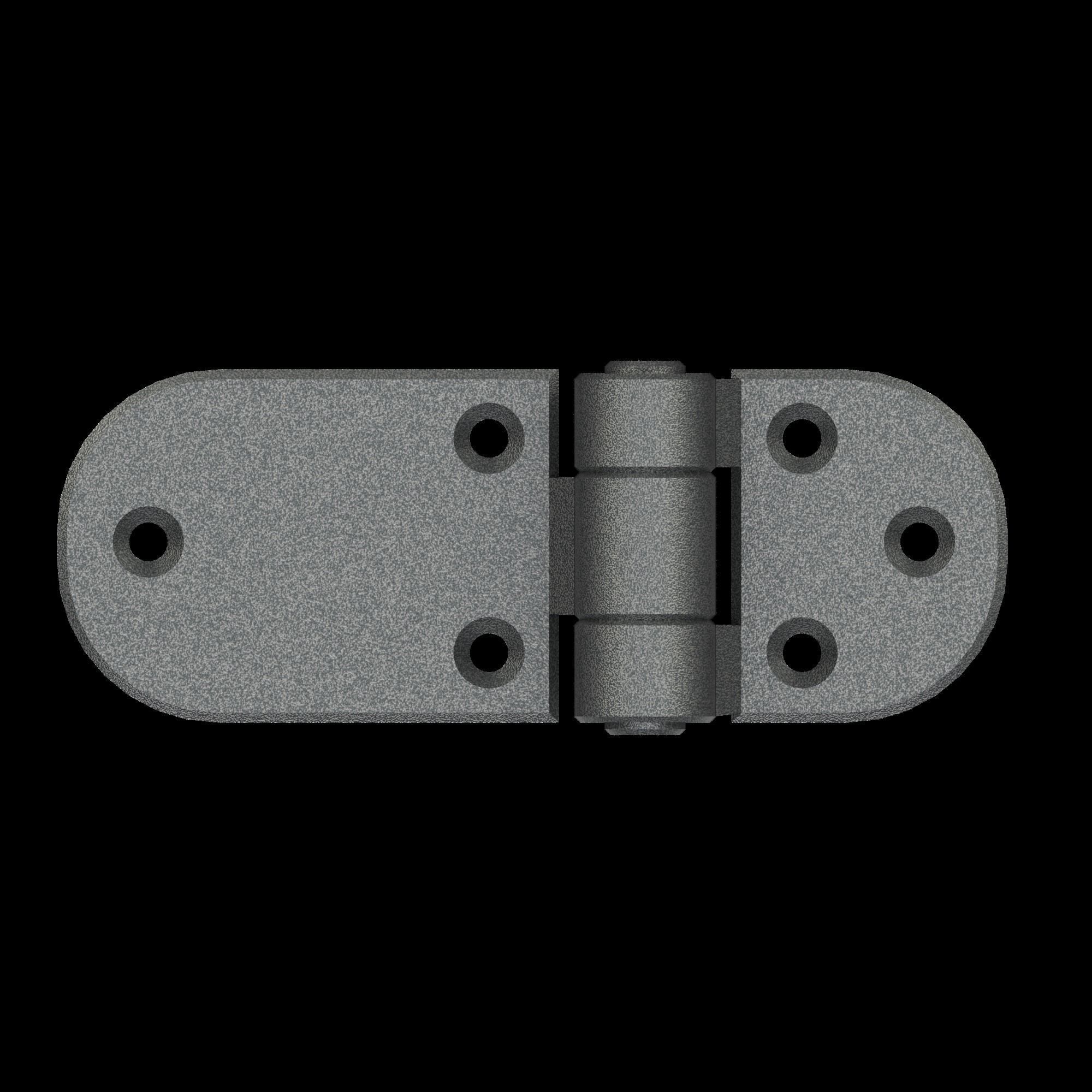 Door hinge 1 Low-poly 3D model_2