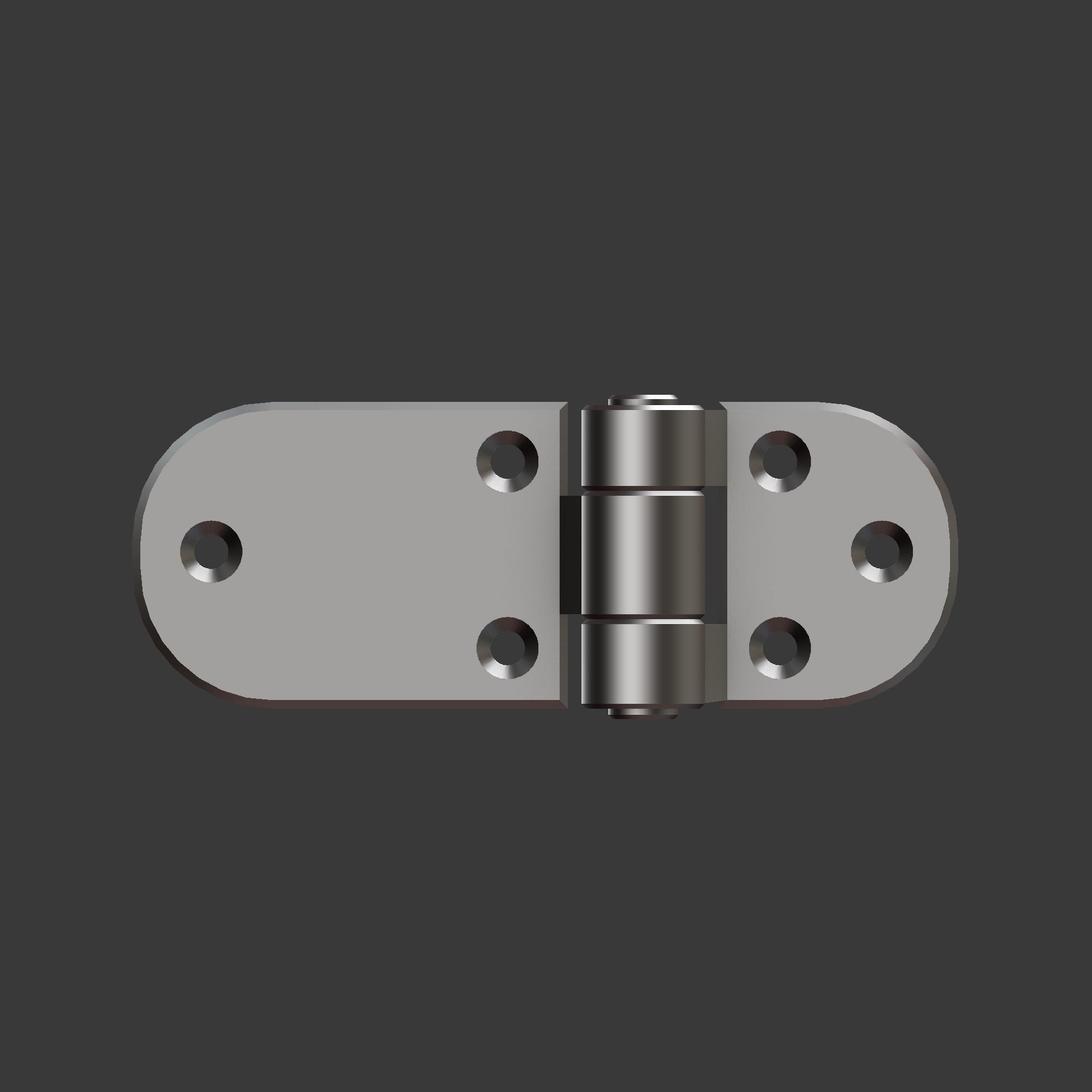 Door hinge 1 Low-poly 3D model_17