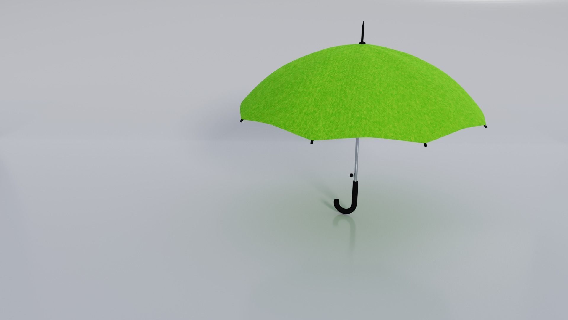 Green Umbrella 3D model_2