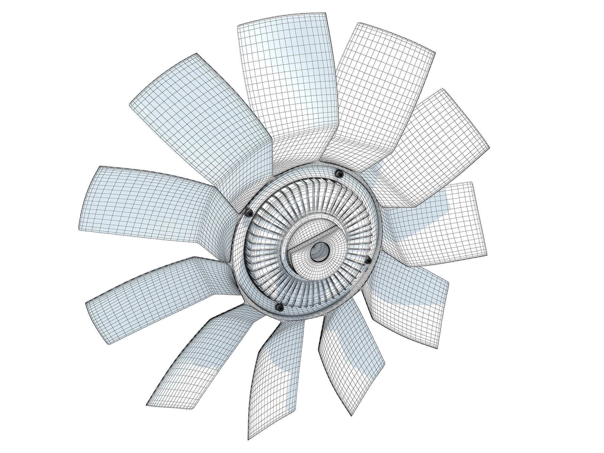 Engine Cooling Fan 3D model_7