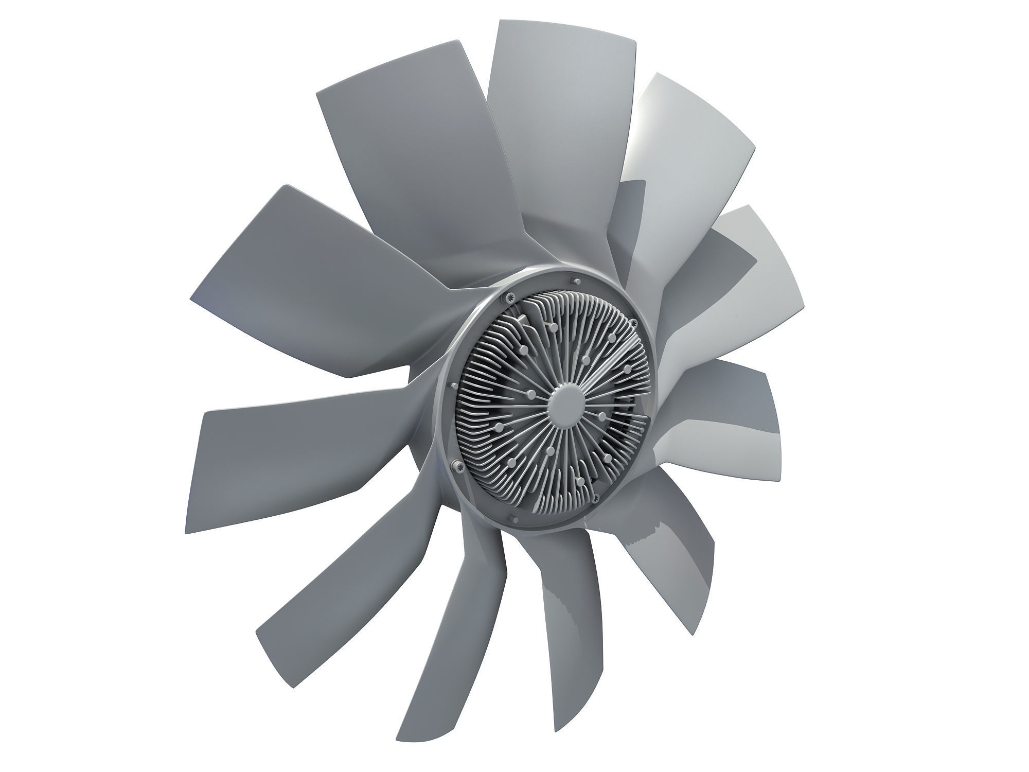 Engine Cooling Fan 3D model_1