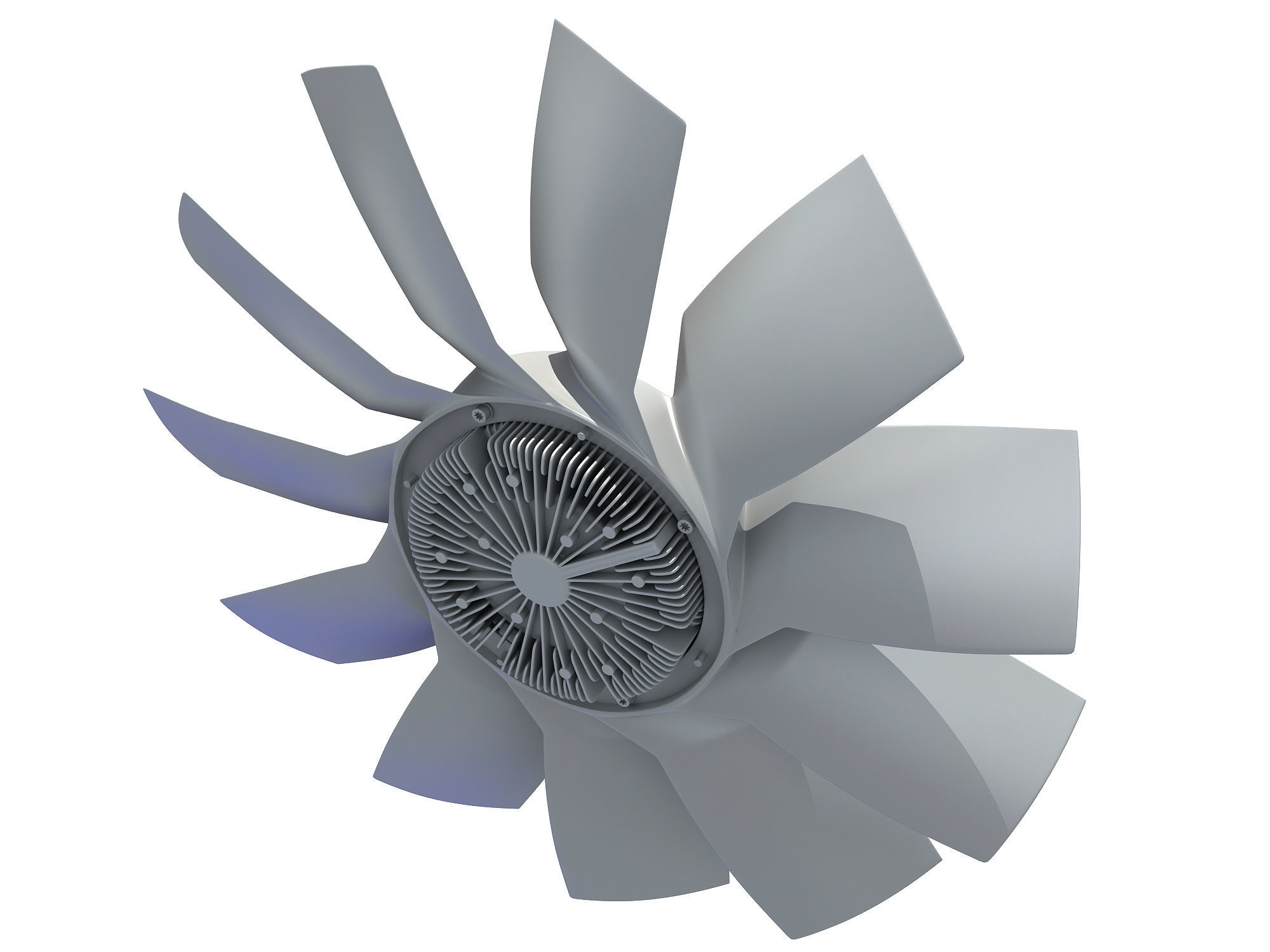 Engine Cooling Fan 3D model_2