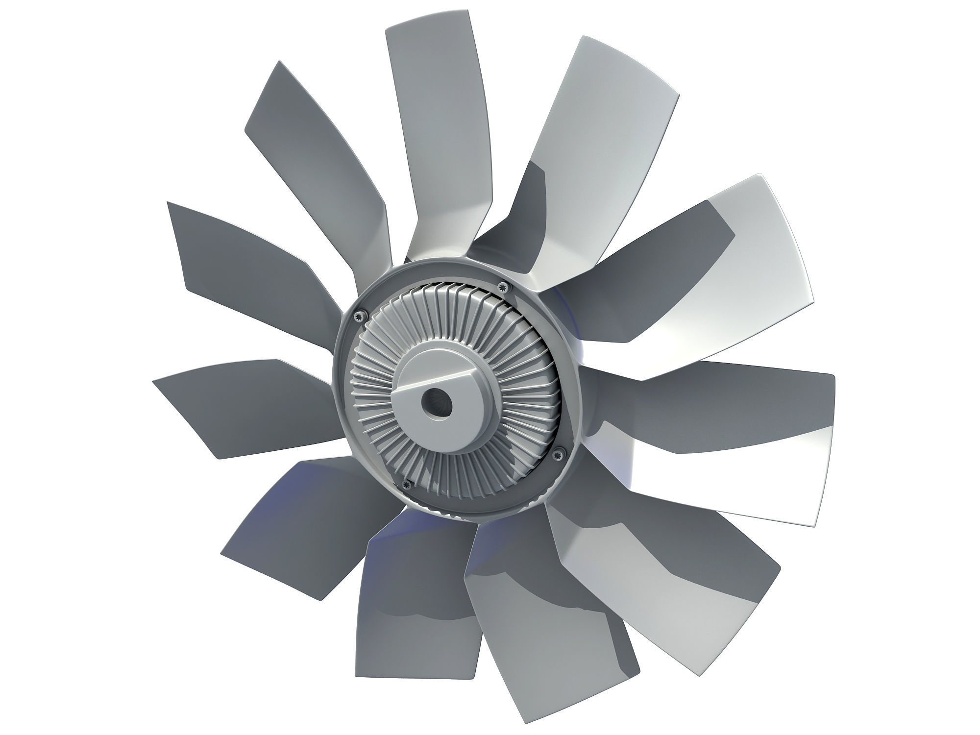 Engine Cooling Fan 3D model_4