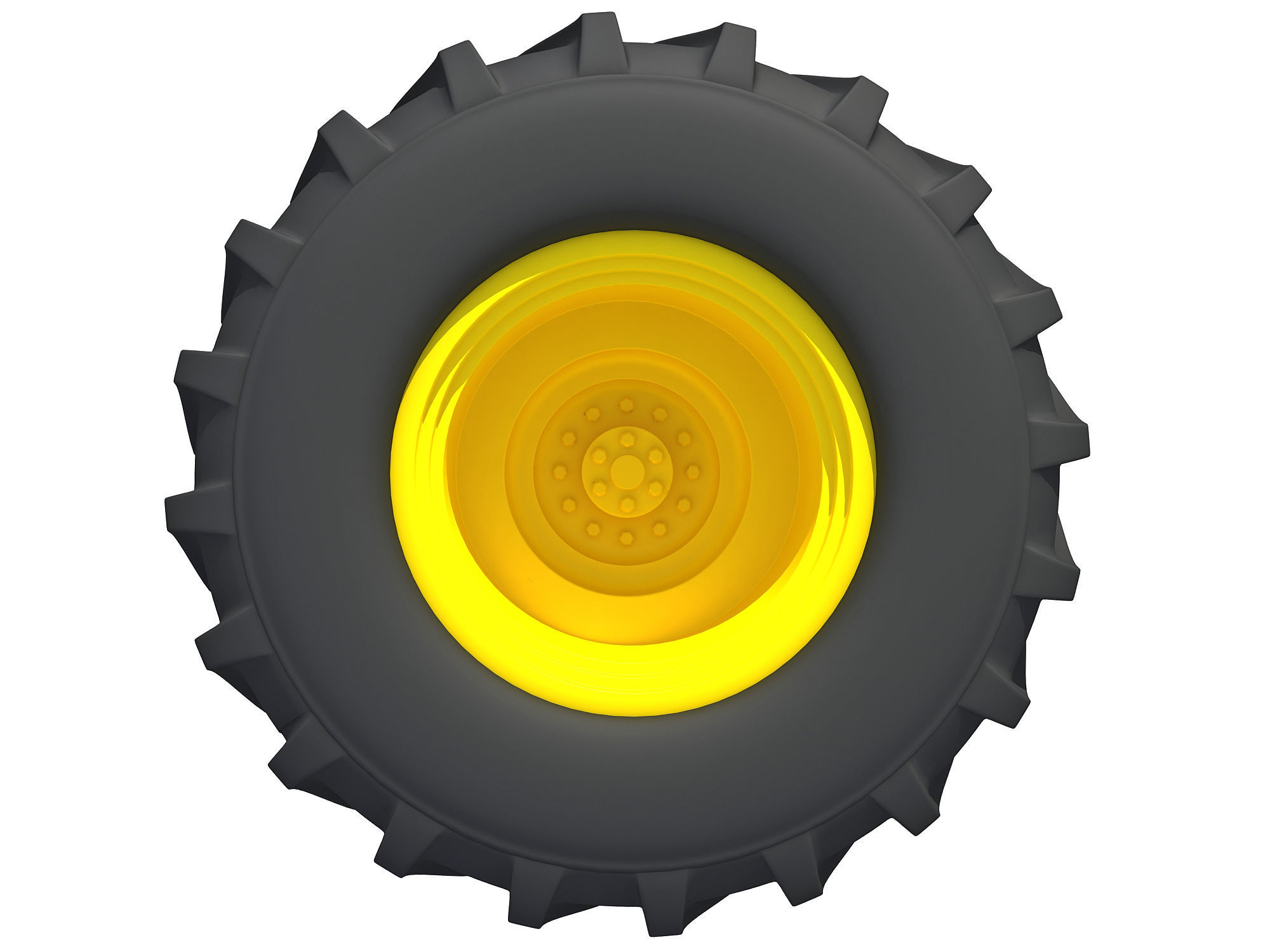 Tractor Tyre 3D model_1