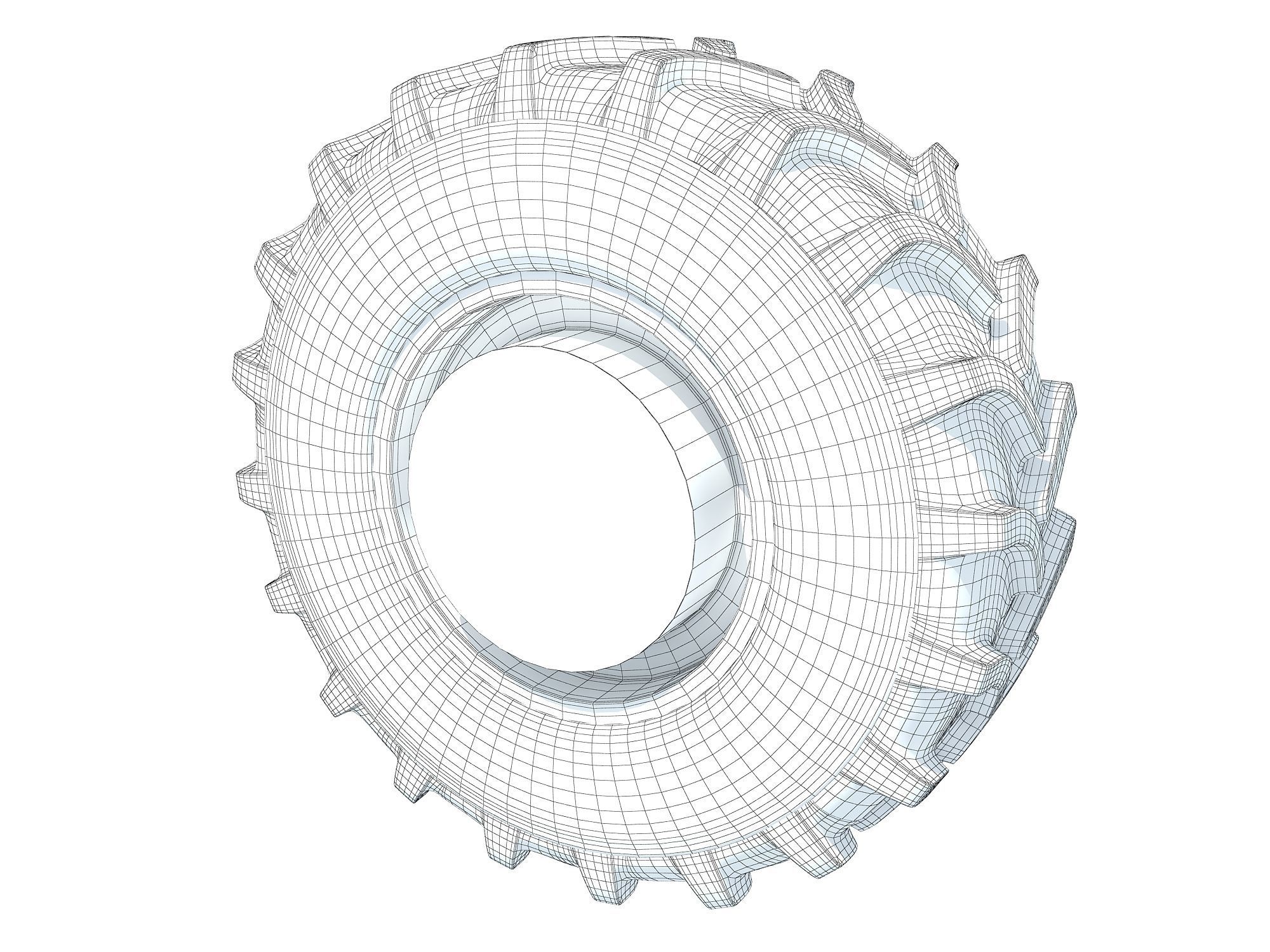Tractor Tyre 3D model_6