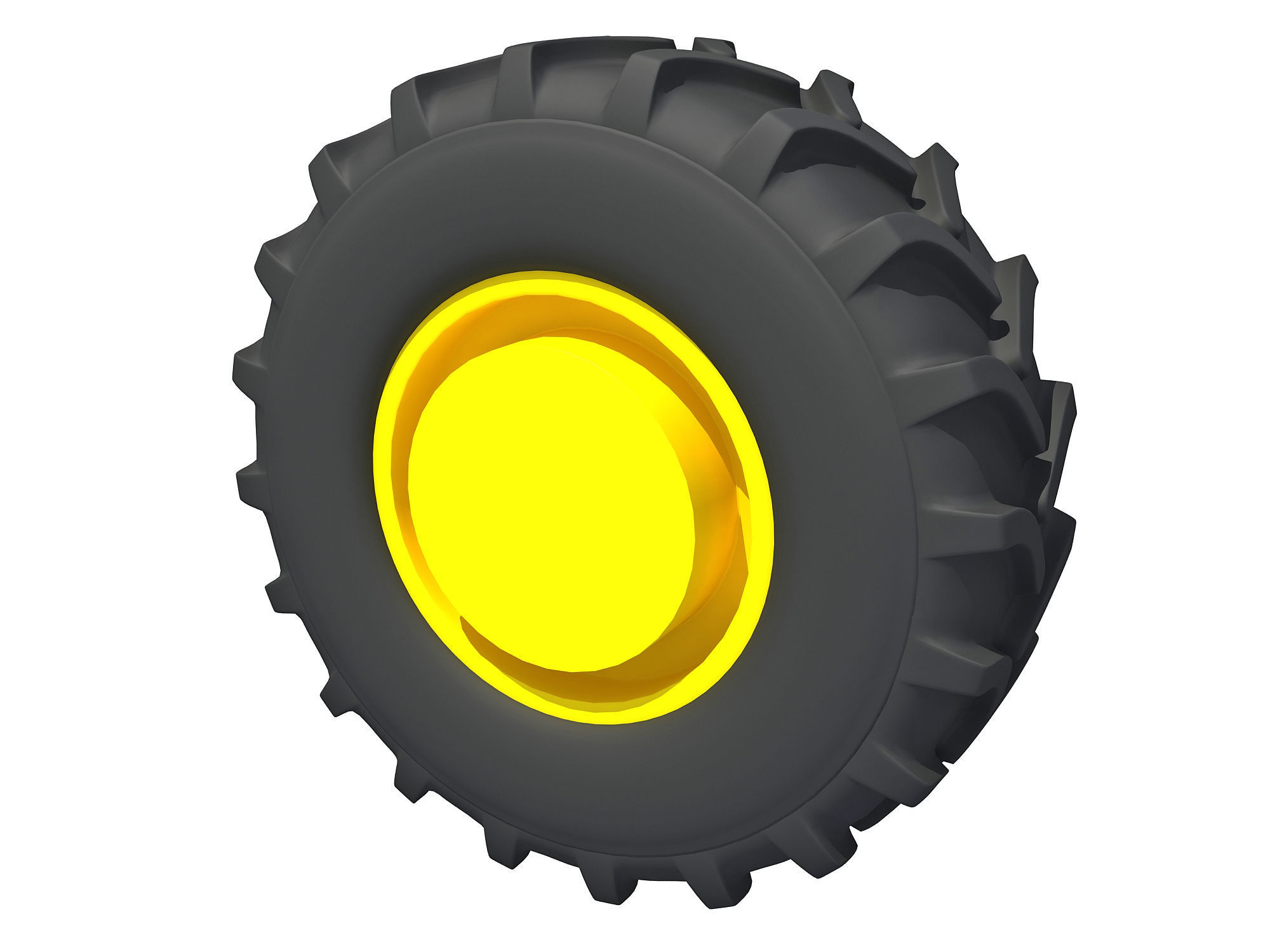 Tractor Tyre 3D model_3