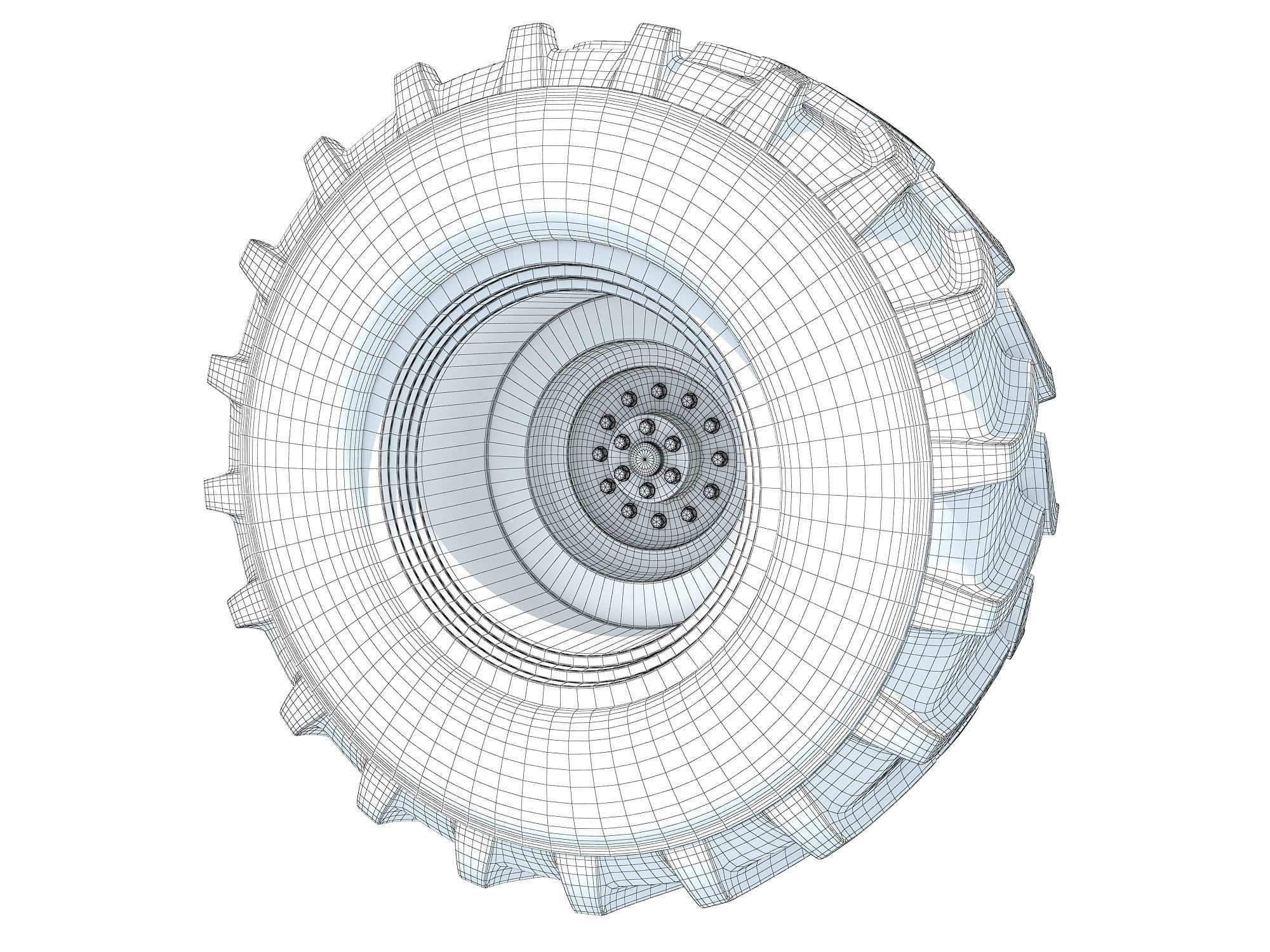 Tractor Tyre 3D model_5