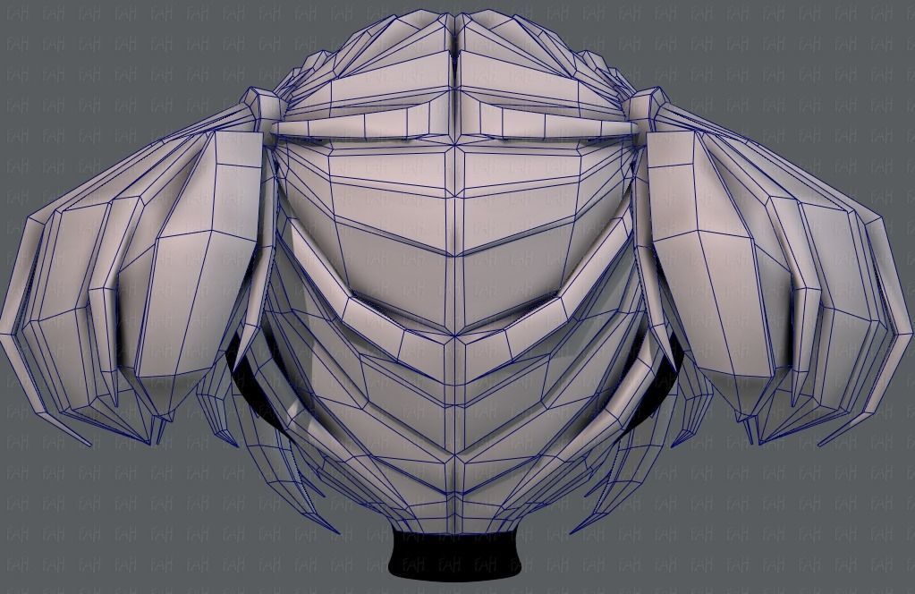 3D Hair style for girl V72 Low-poly 3D model_29