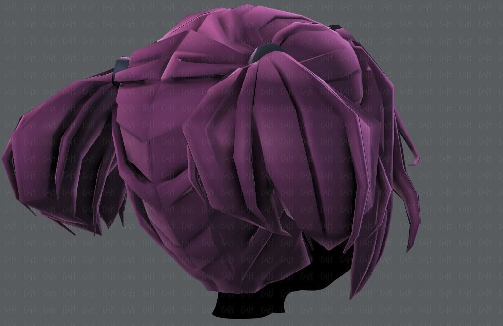 3D Hair style for girl V72 Low-poly 3D model_20