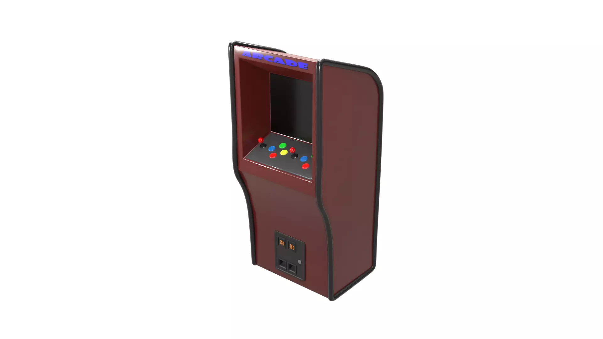 Simple Arcade Machine Low-poly 3D model