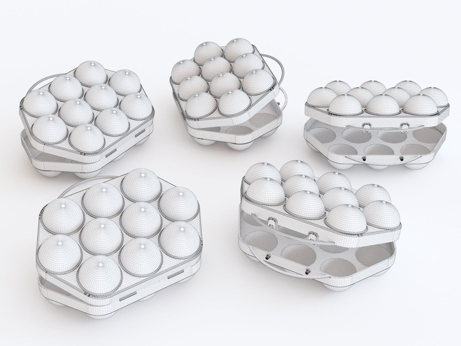 Egg container 3D model_1