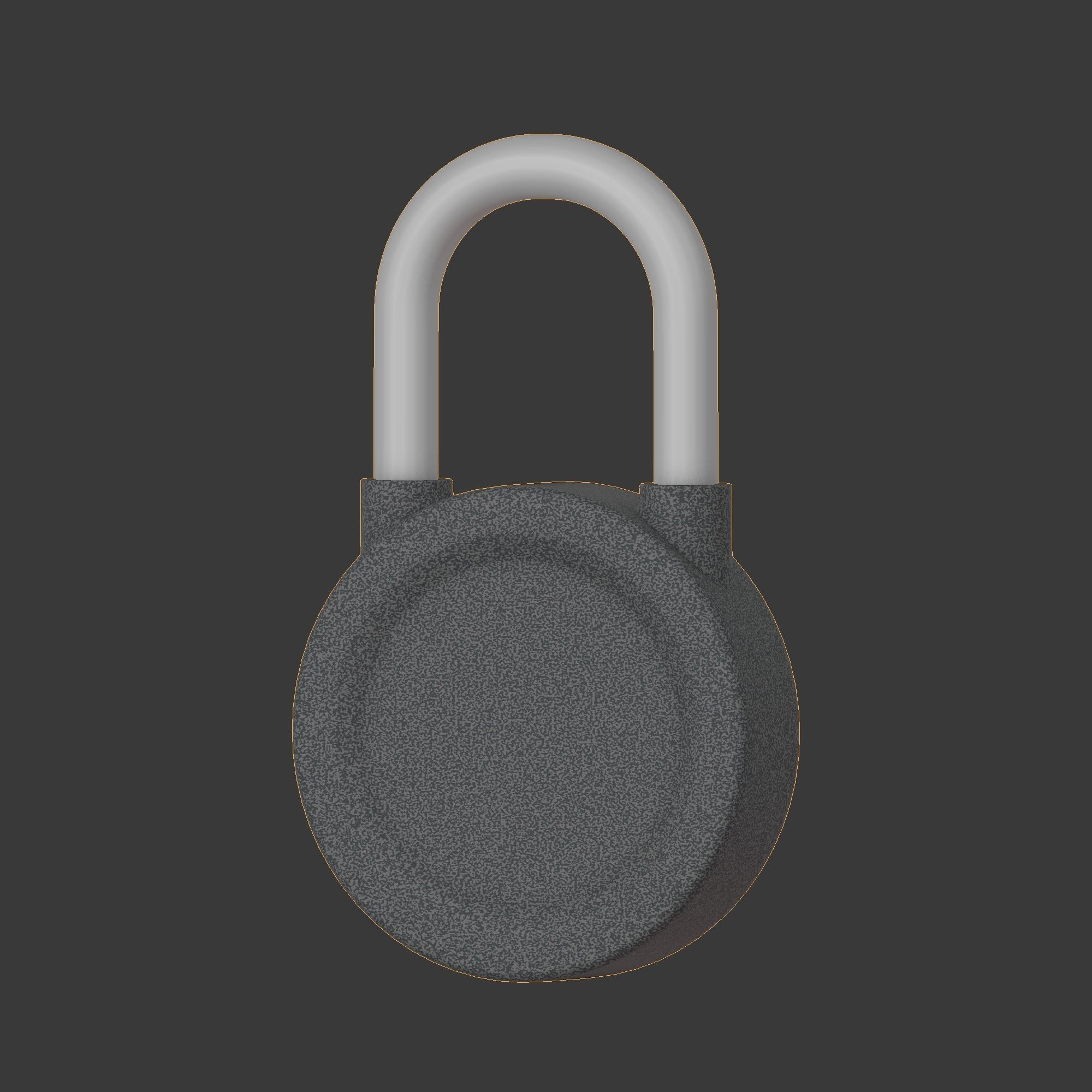 The padlock 3D model_6